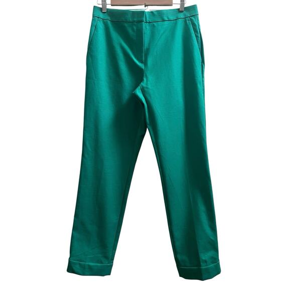 Ann Taylor New Kelly Green The Tall High Rise Eva Cuff Ankle Pant Size 6 #59646 - Picture 4 of 12